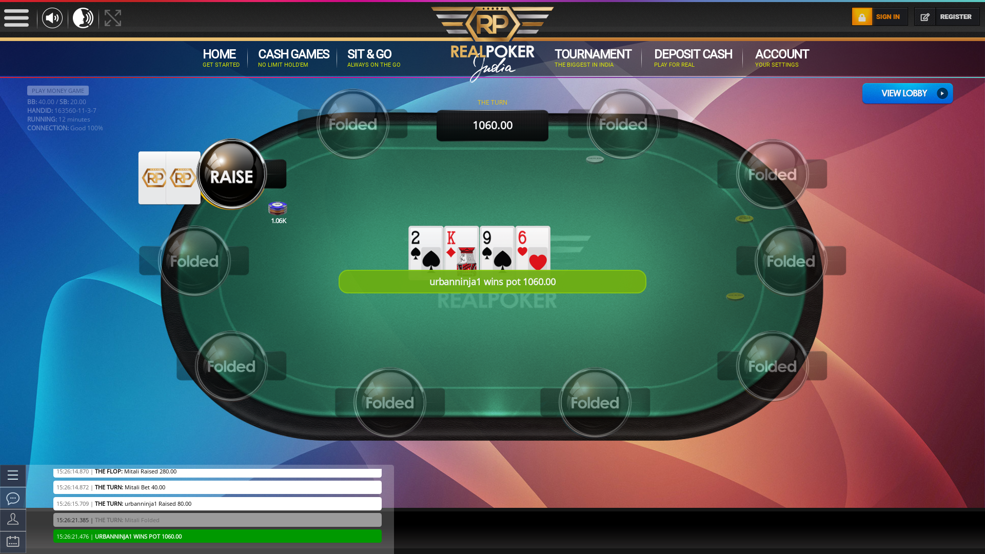 10 player poker in the 12th minute