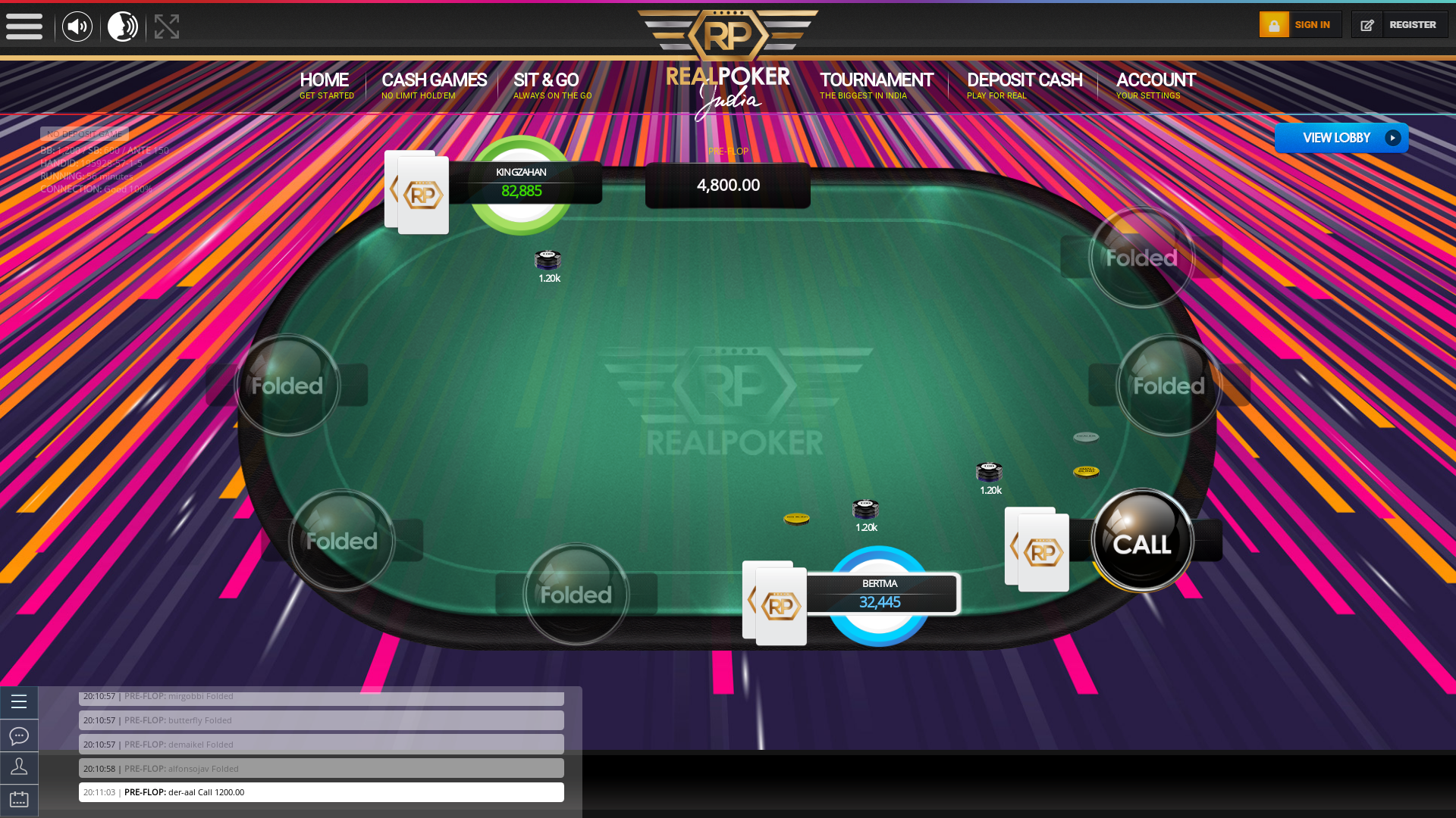 10 player poker in the 55th minute