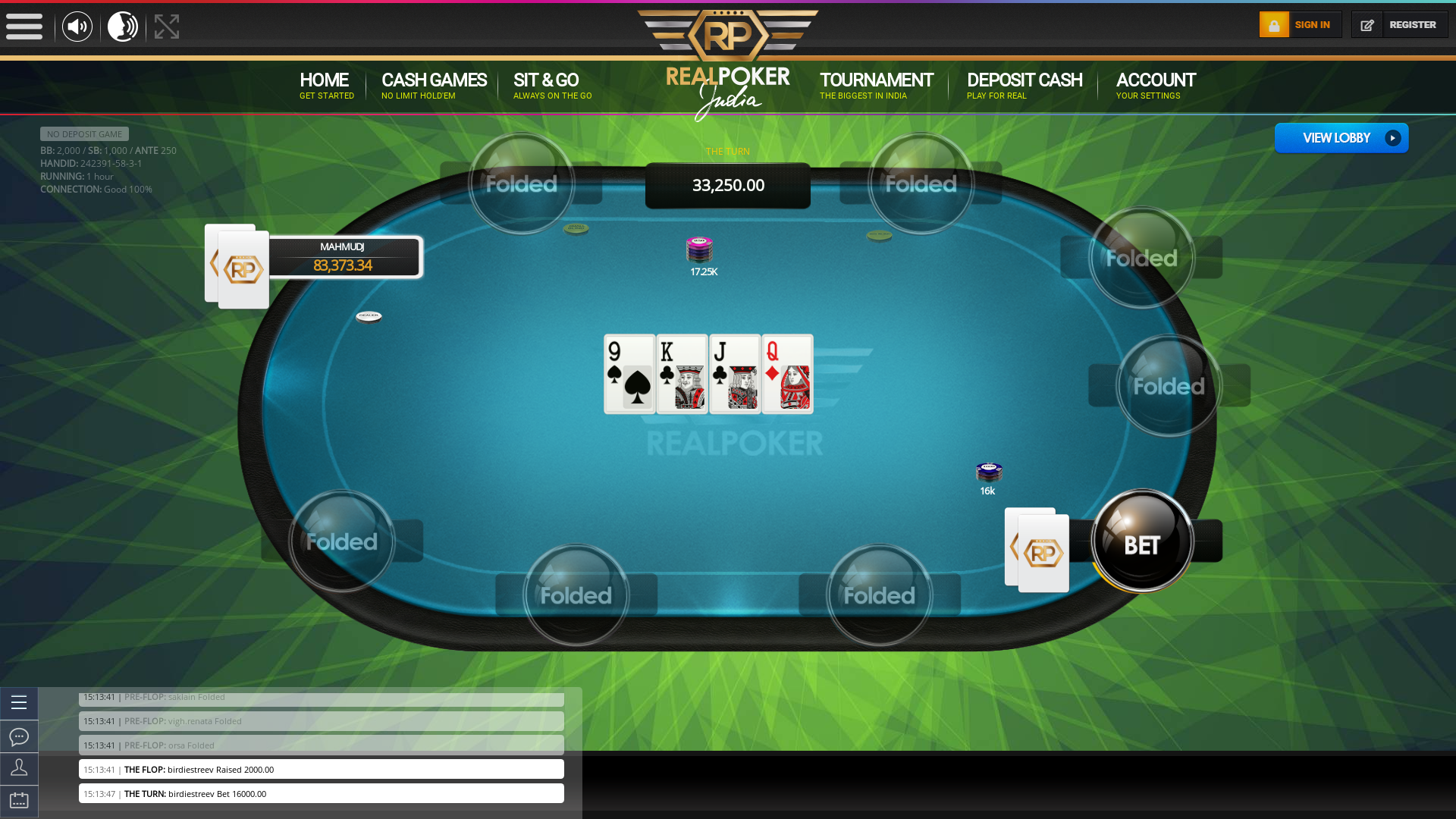 10 player poker in the 65th minute