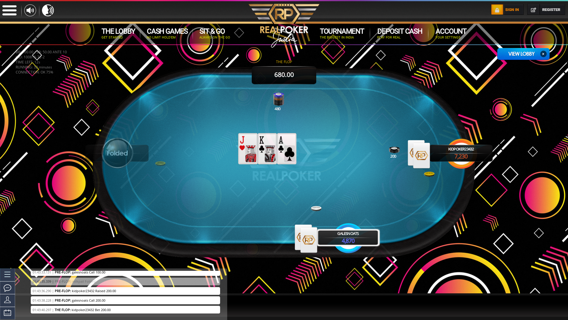 71st dealt hand of the game with kidpoker23432