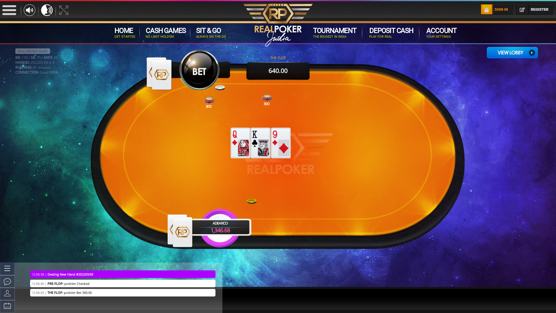 BTM Layout, Bangalore 10 player poker in the 41st minute