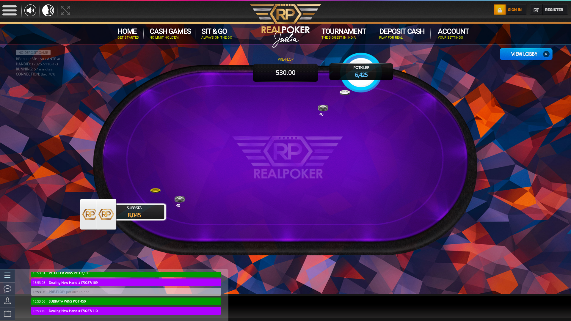Curchorem Goa texas holdem poker table on a 10 player table in the 57th minute of the match