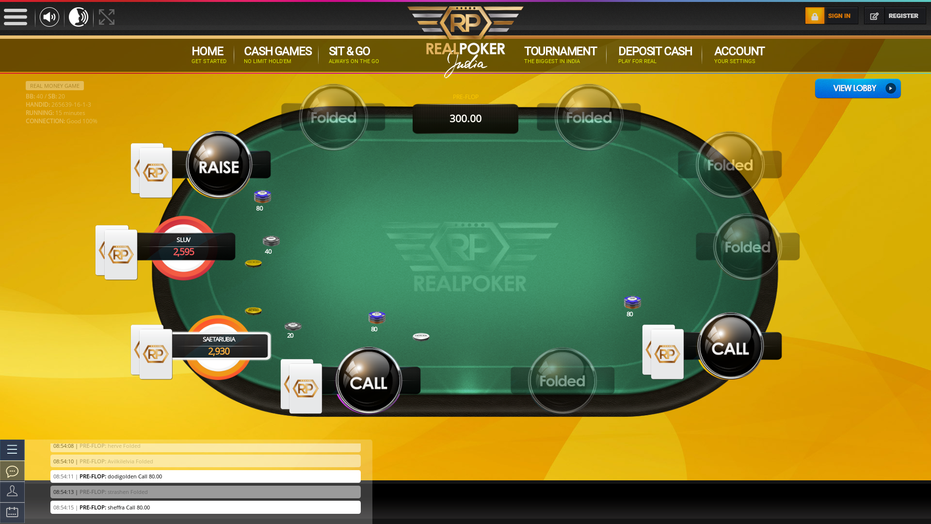 Howrah, Kolkata texas holdem poker table on a 10 player table in the 14th minute