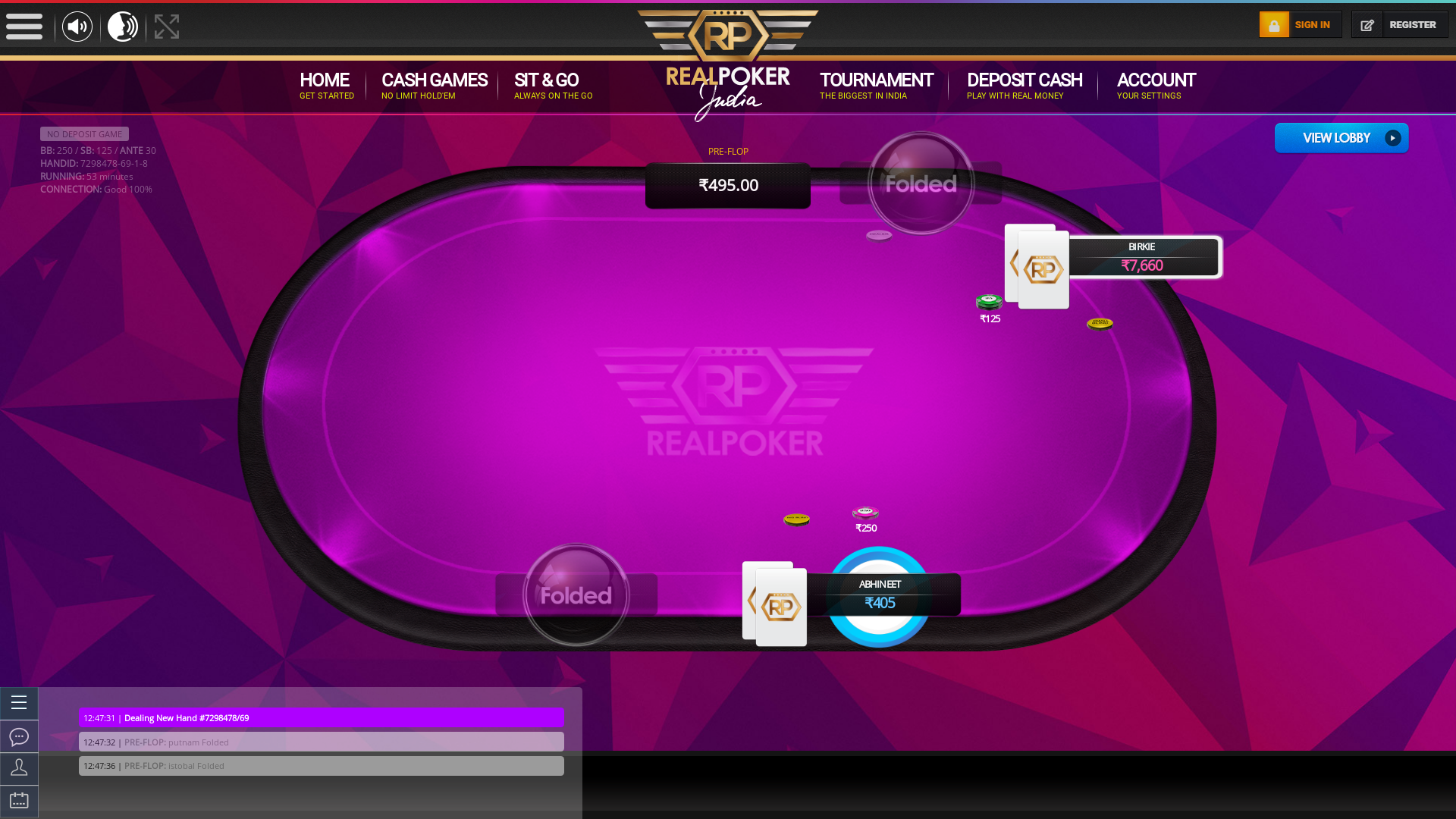 HSR Layout, Bangalore 10 player poker in the 53rd minute