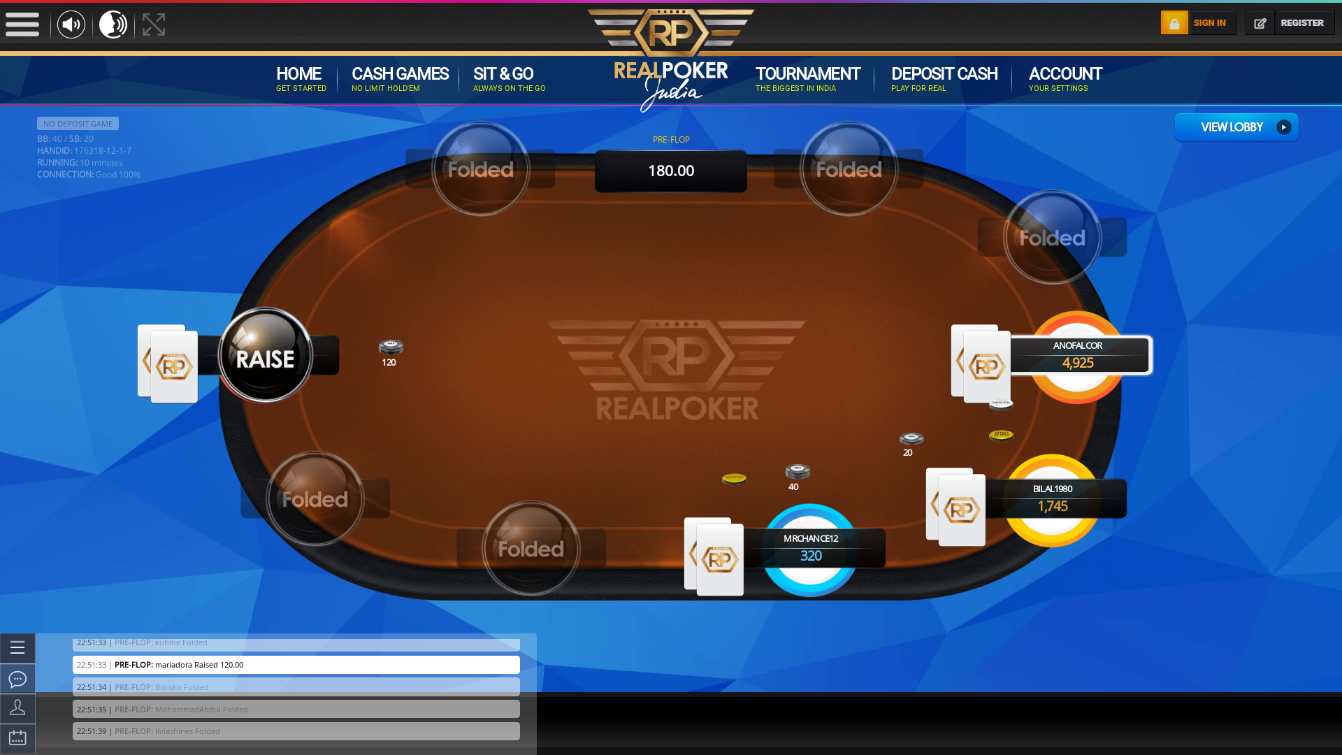Indian 10 player poker in the 10th minute