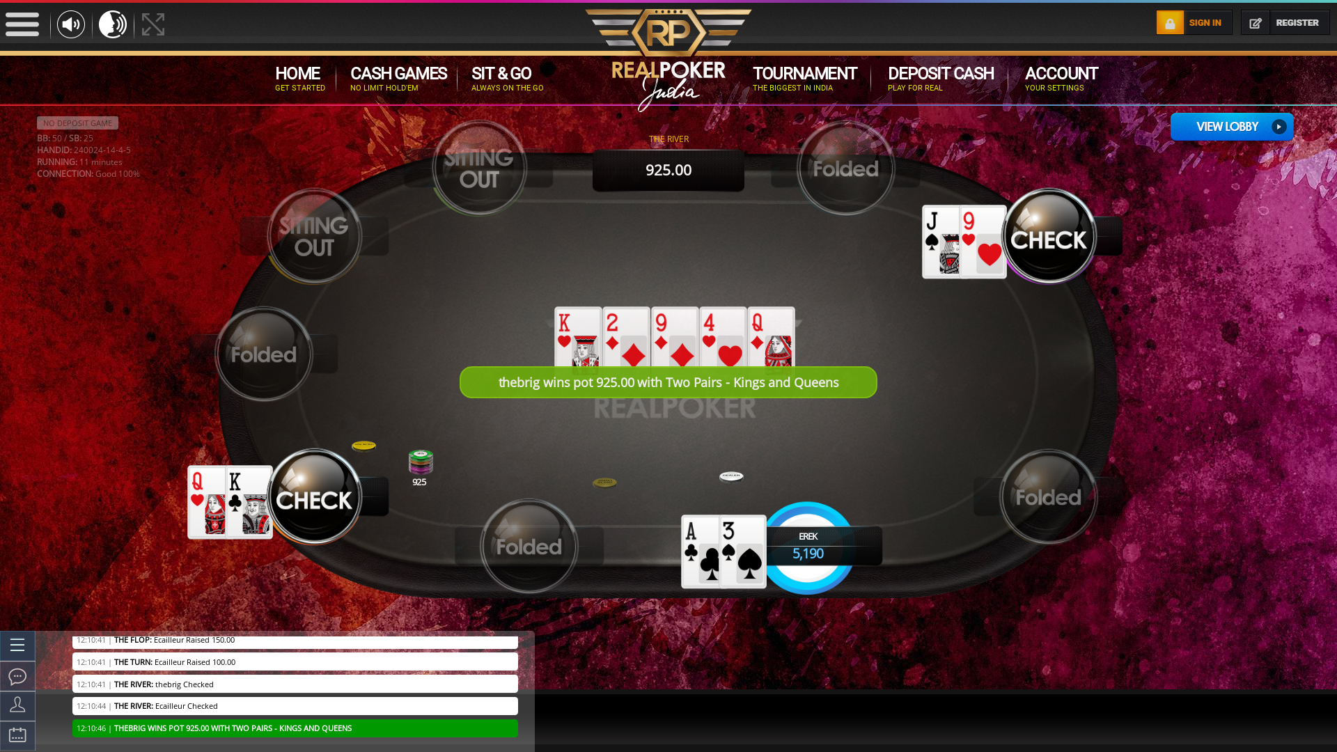 Indian 10 player poker in the 11th minute