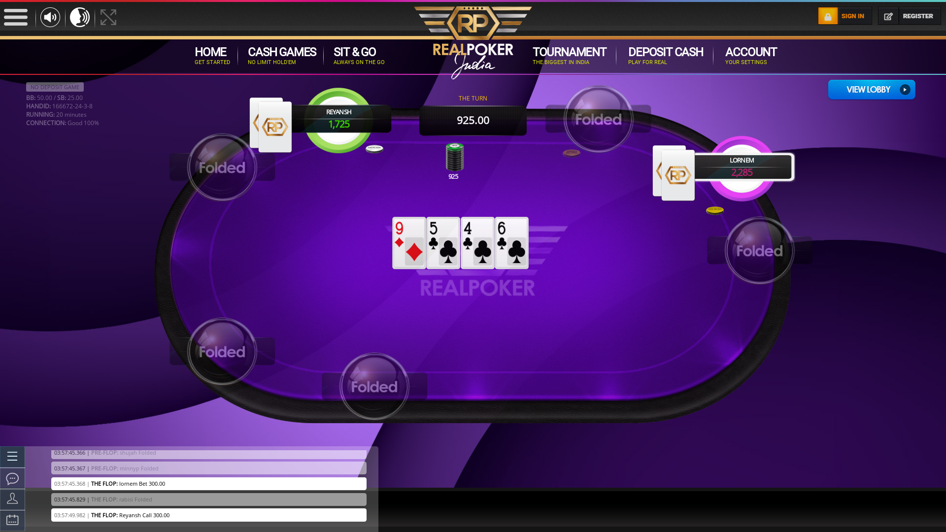 Indian 10 player poker in the 19th minute