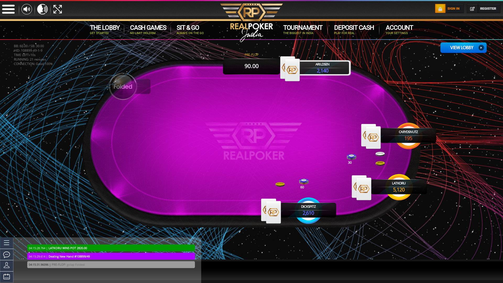 Indian 10 player poker in the 21st minute