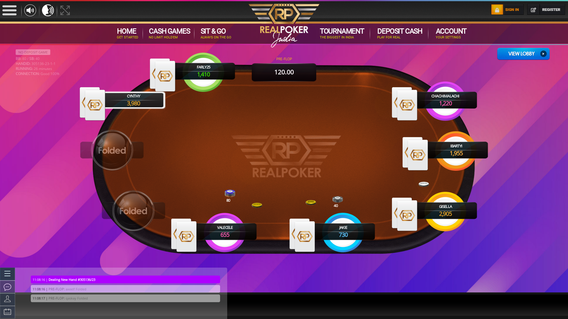Indian 10 player poker in the 26th minute