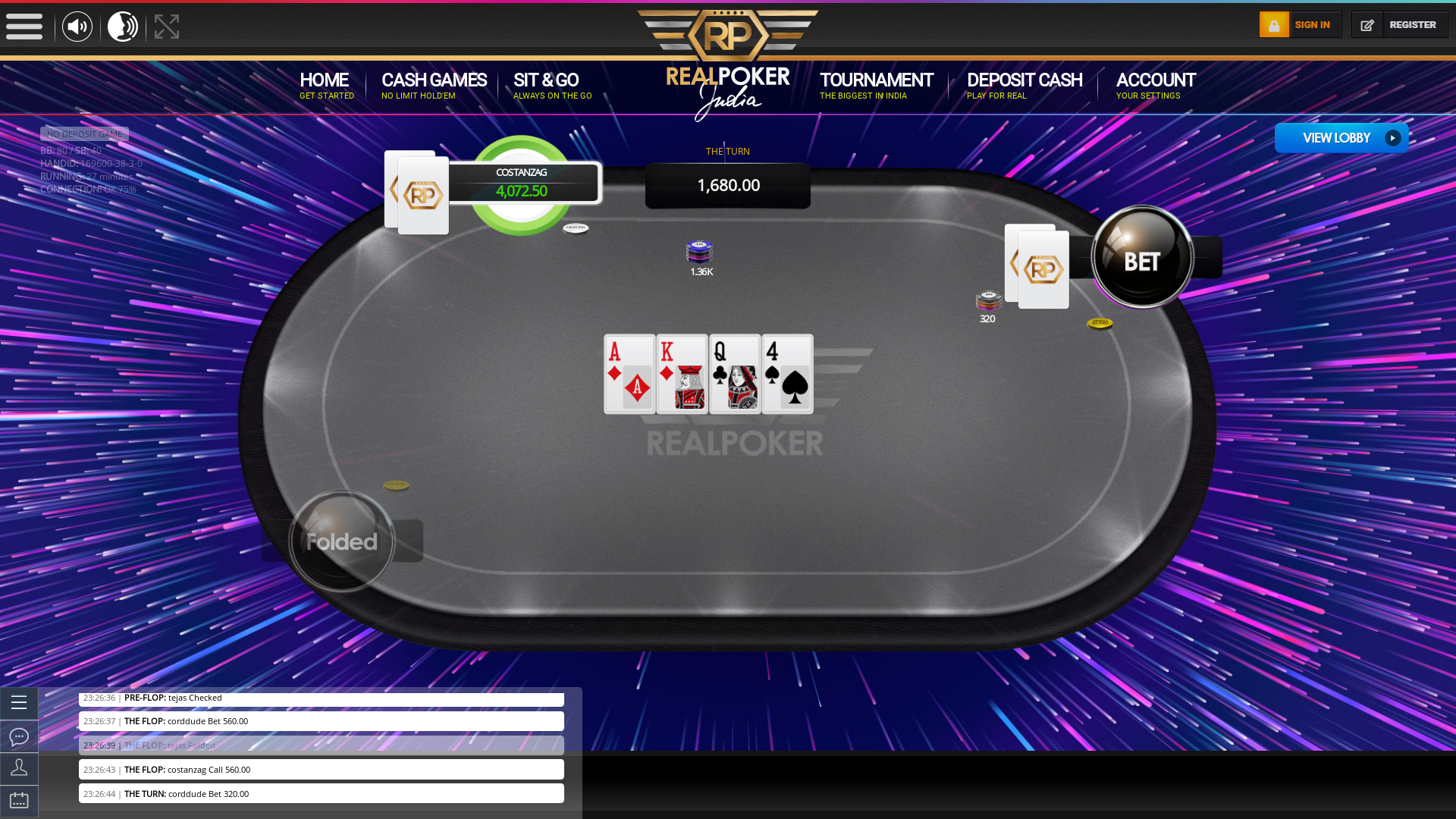 Indian 10 player poker in the 27th minute