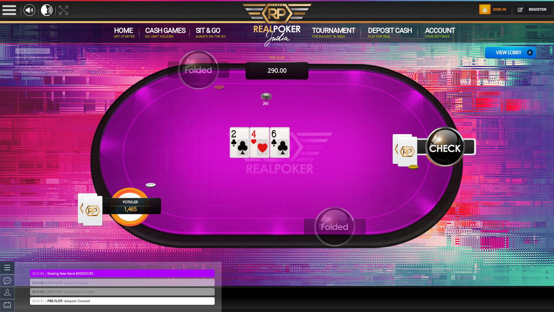 Indian 10 player poker in the 33rd minute