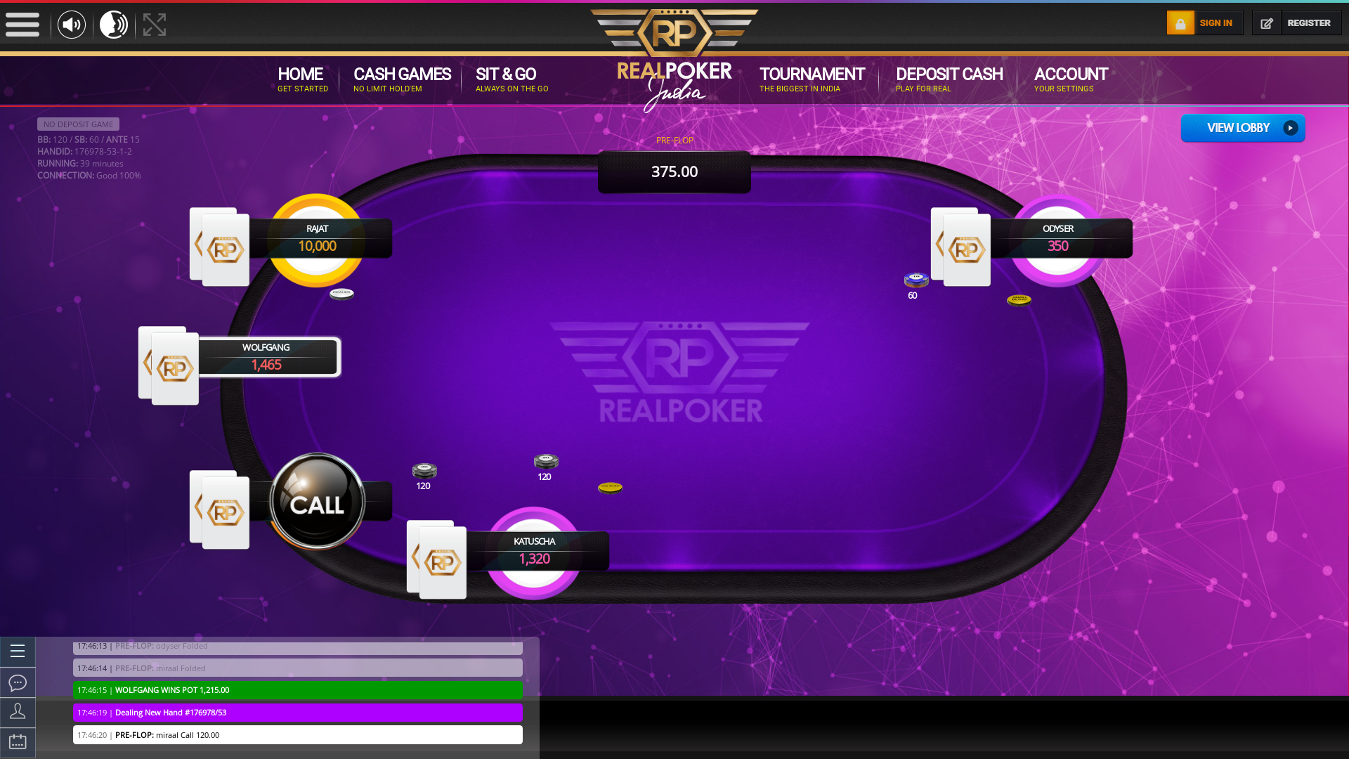 Indian 10 player poker in the 39th minute