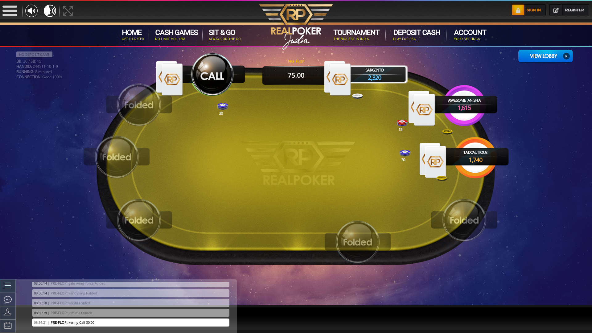Indian 10 player poker in the 7th minute
