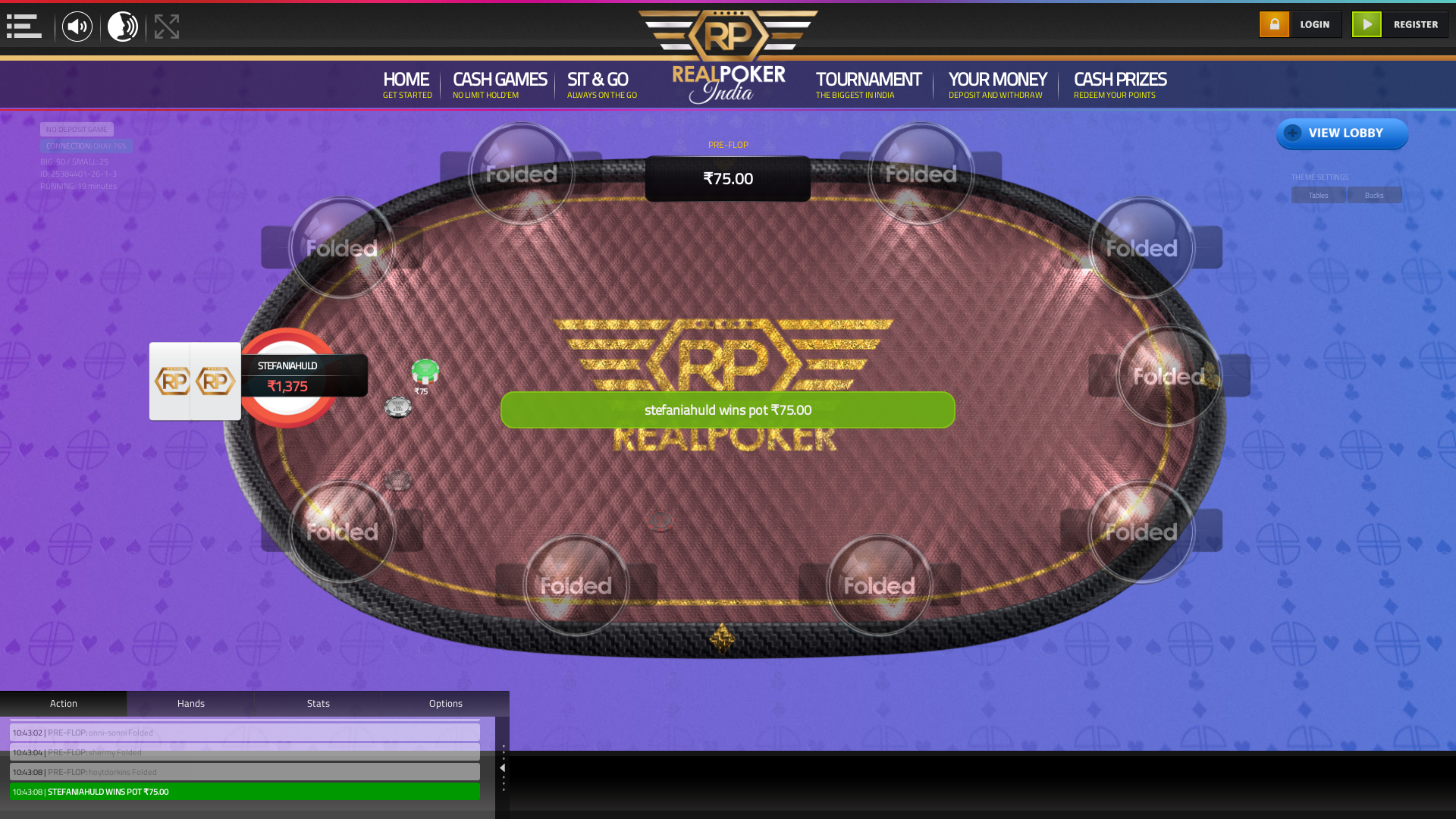 indian online poker on a 10 player table in the 19th minute match up