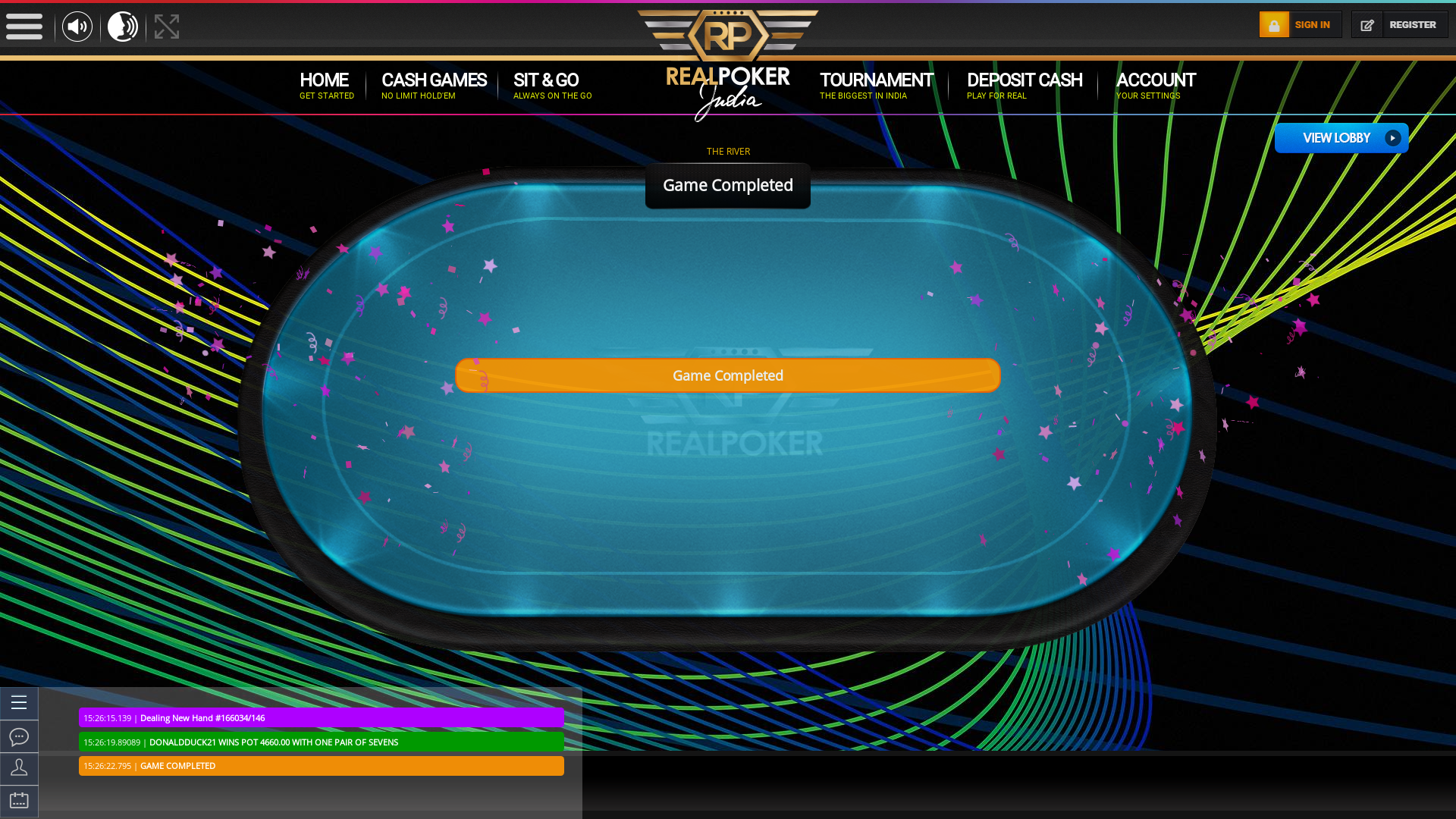 Indian online poker on a 10 player table in the 67th minute match up