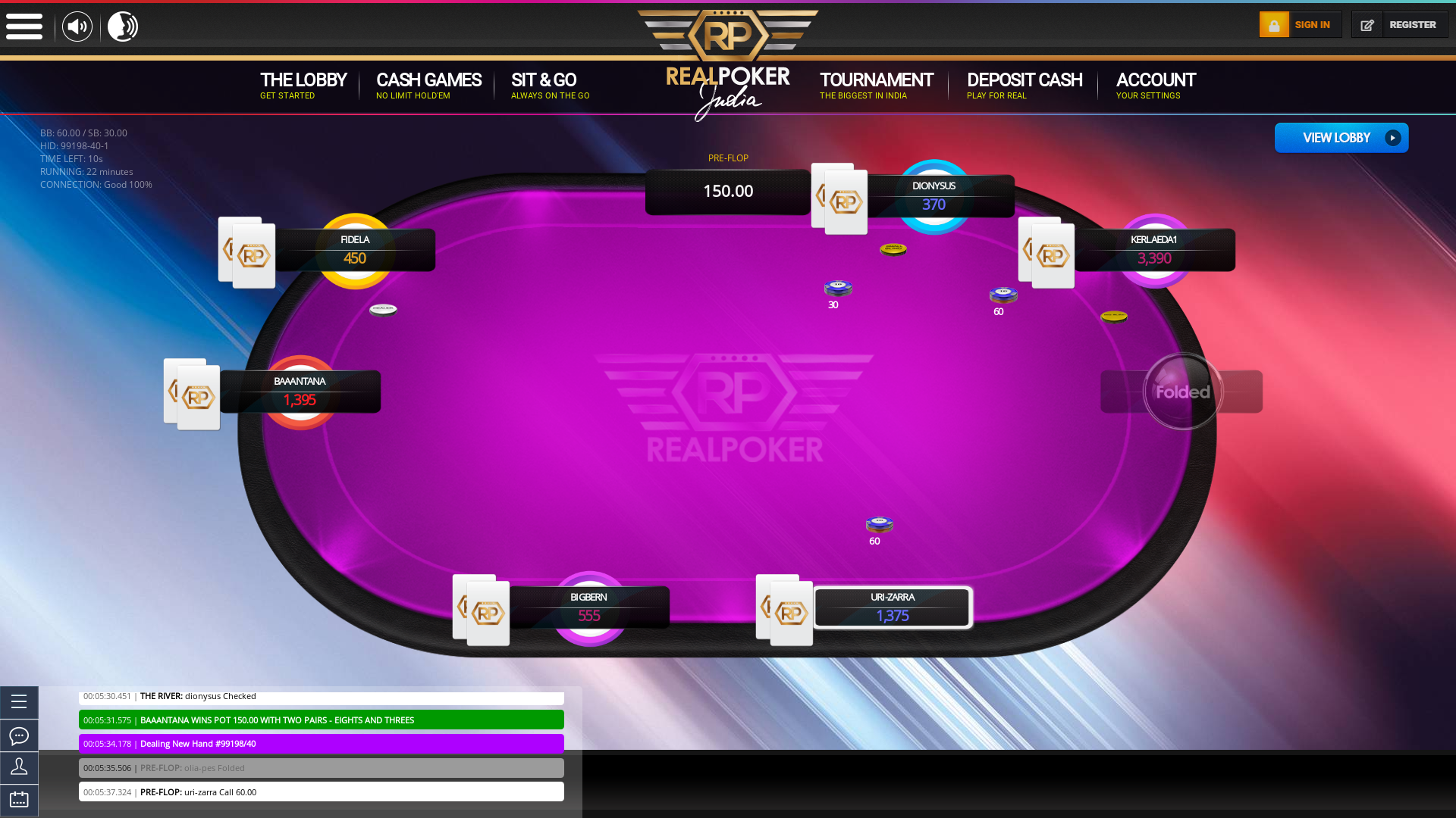 Mysore 10 player poker in the 22nd minute