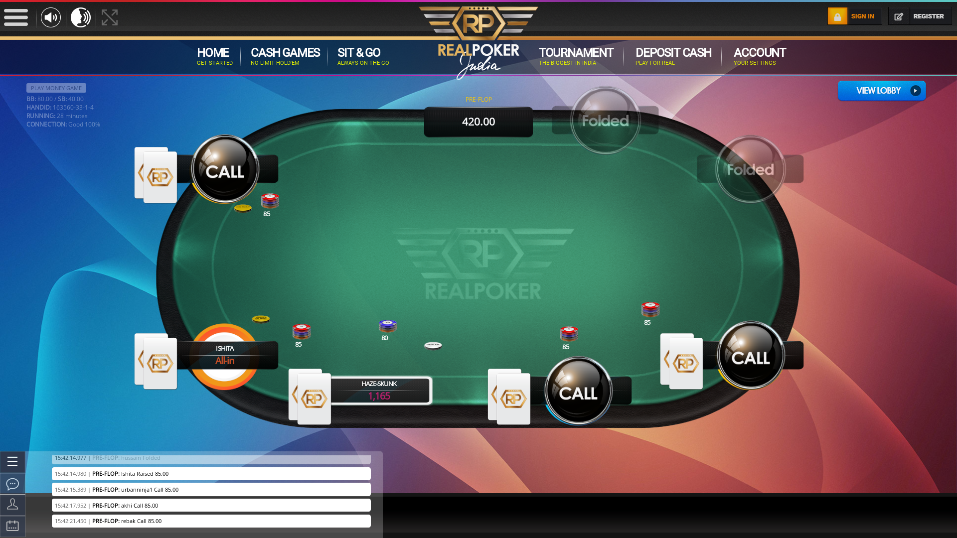 Mysore 10 player poker in the 28th minute