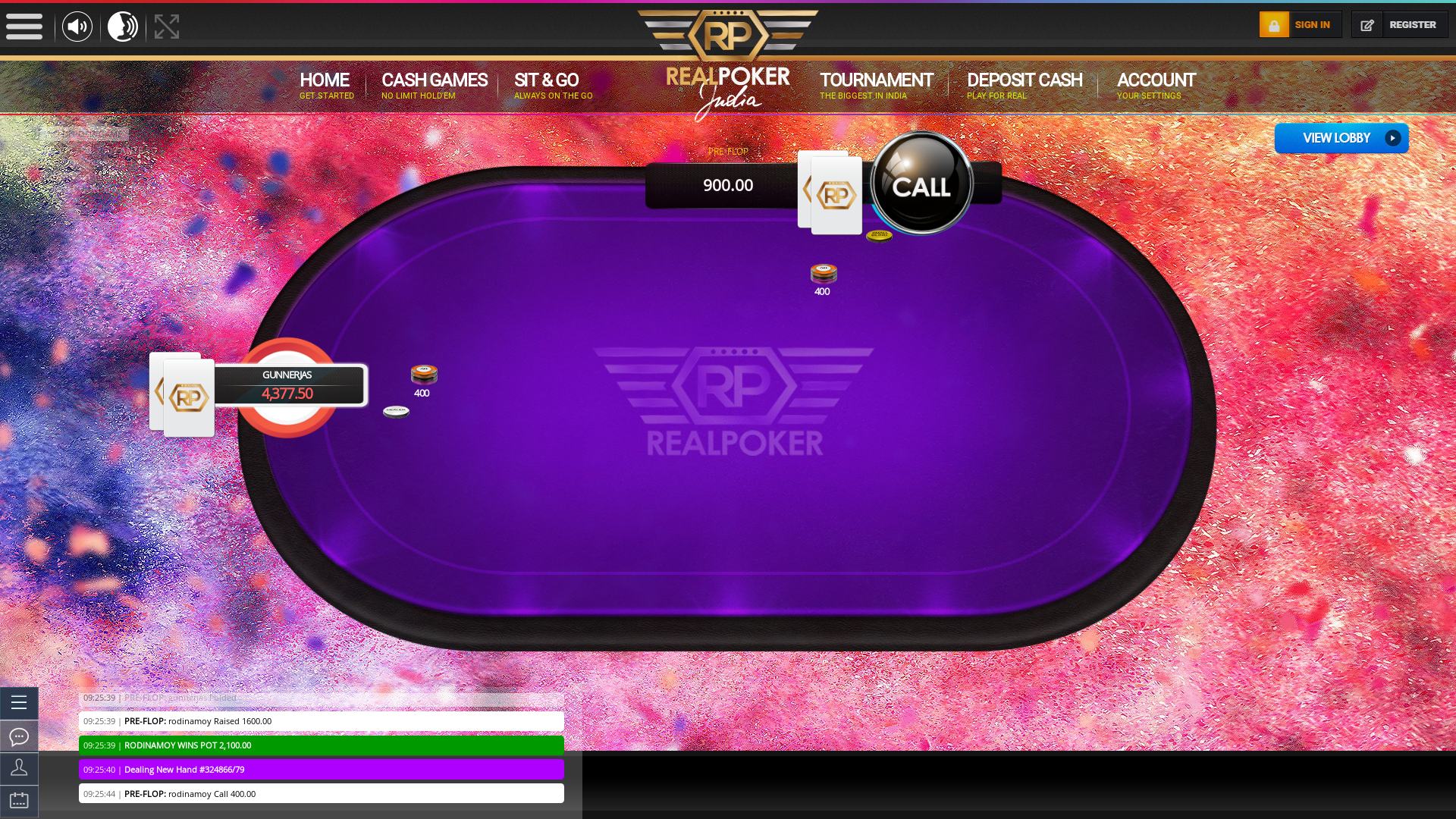 Online poker on a 10 player table in the 61st minute match up