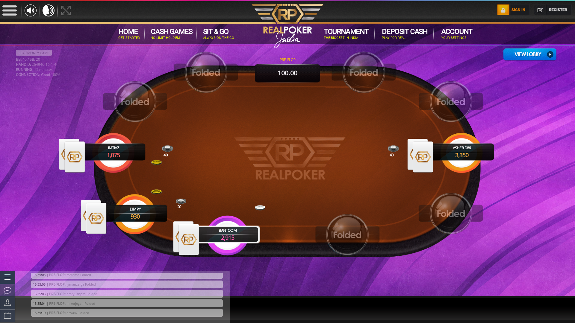 Real poker 10 player table in the 14th minute