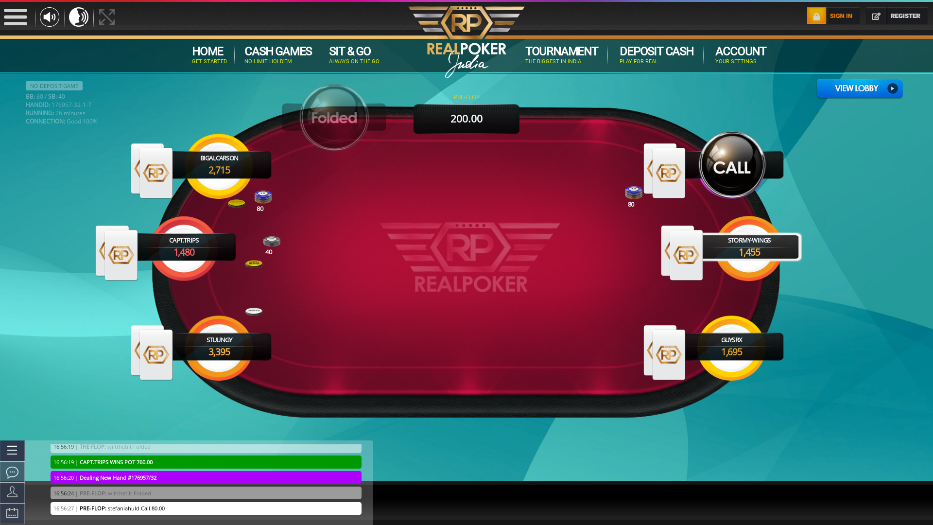 Real poker 10 player table in the 25th minute of the match