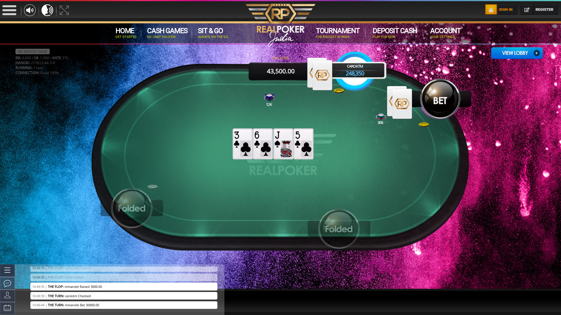 Real poker 10 player table in the 7 match