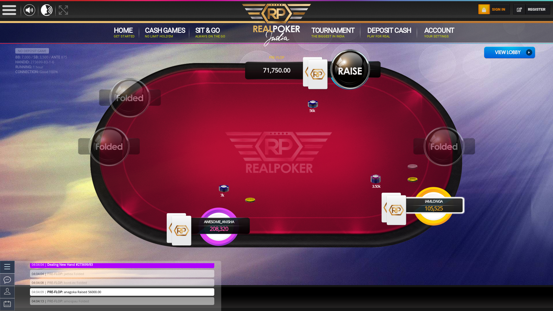 Real poker 10 player table in the 81st minute