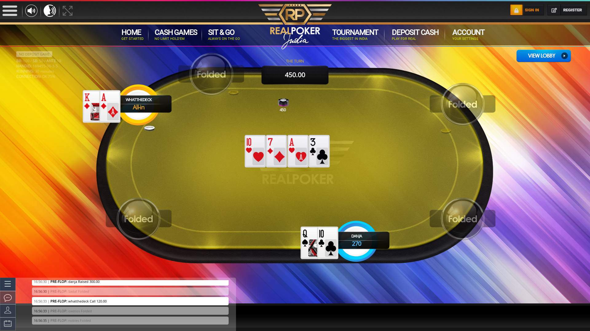 Sadaf playing some superb high risk poker hands