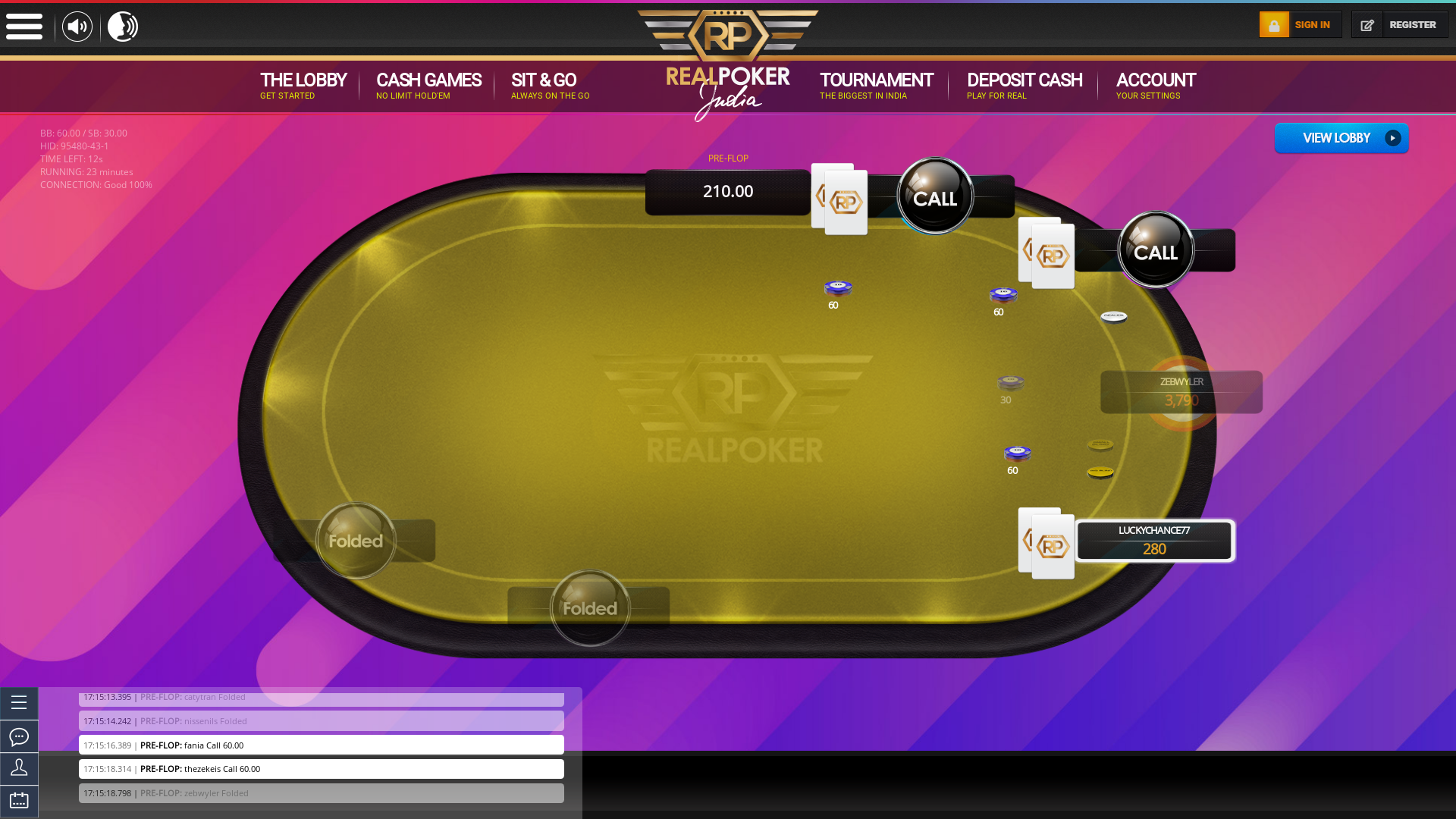 Salcette texas holdem poker table on a 10 player table in the 23rd minute of the game